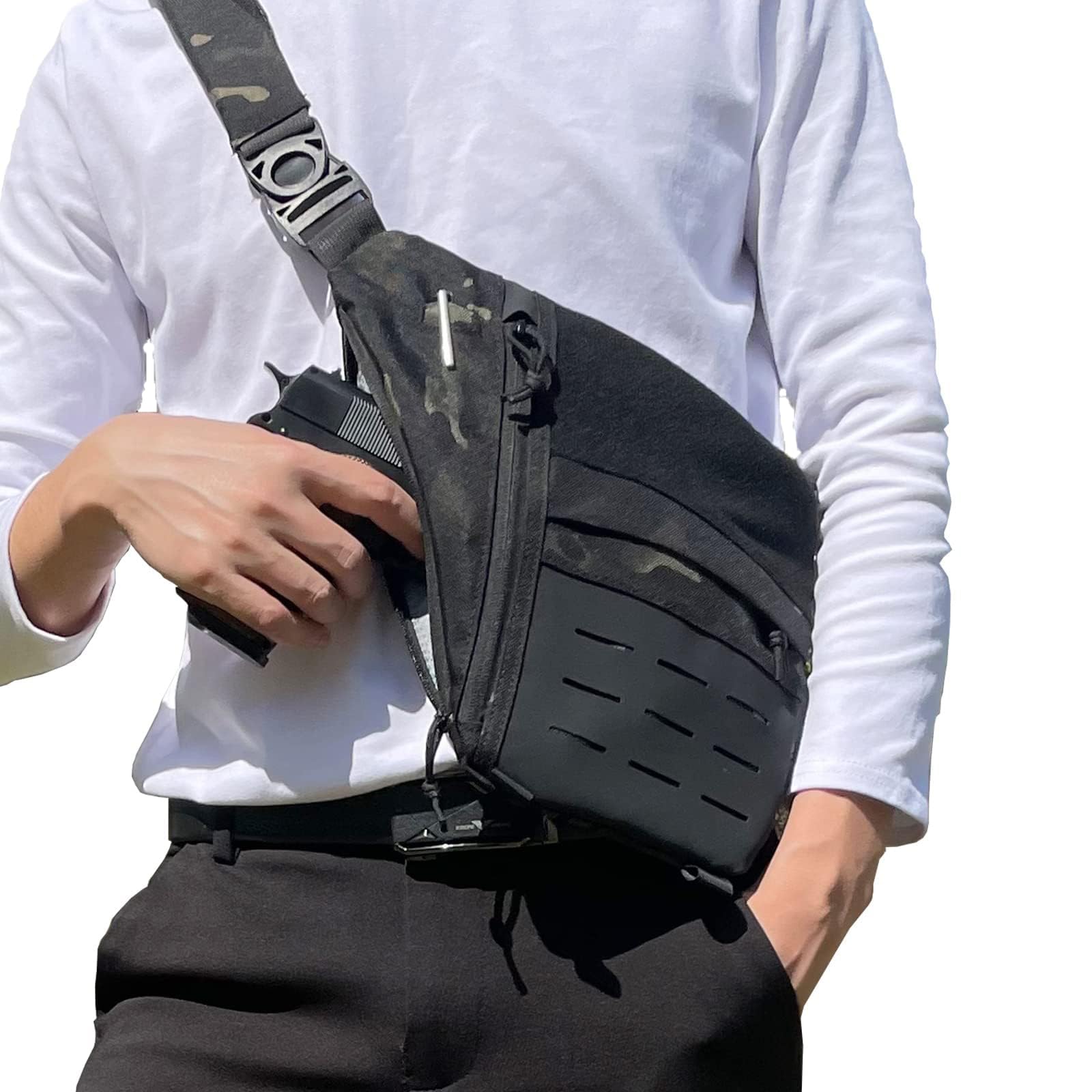 Edc Concealed Carry Backpack - Borsa tattica Borsa per pistola nascosta