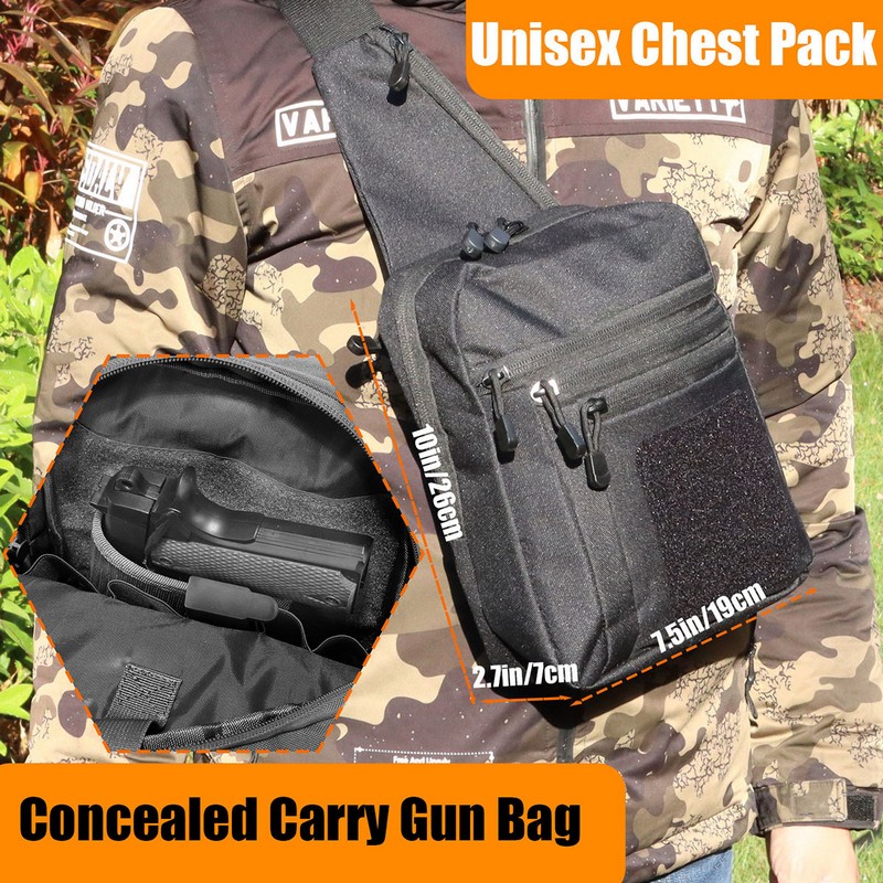 New Tactical Chest Bag fondina - Edc Concealed Carry Backpack recensione e prezzo